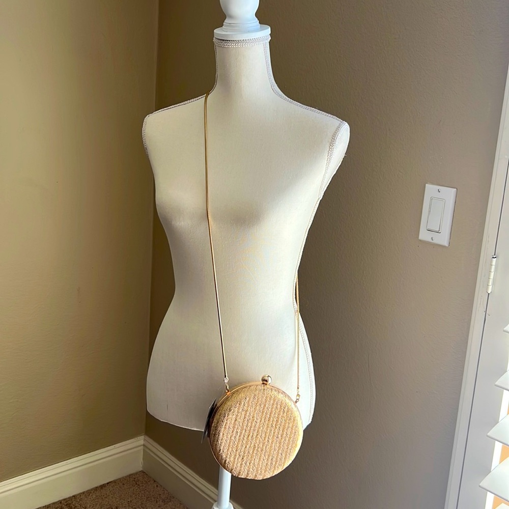 Nordstrom Straw Circle Clutch